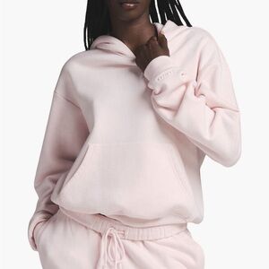 SKIMS NWT Women's cotton fleece classic “barely Pink” Hoodie size medium